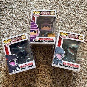 Yu-Gi-Oh! Funko Pop Set Dark Magician (HOT TOPIC EXCLUSIVE)Blue-Eyes & Red-Eyes